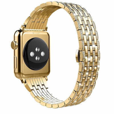 Bling Apple Watch Strap Gold