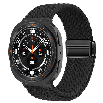 Braided Magnetic Sports Strap For Samsung Watch 8 Galaxy Watch 8 40mm / Black