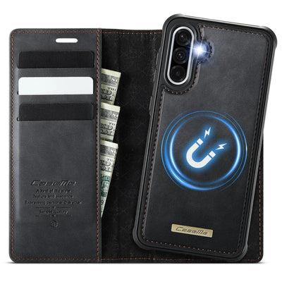 RFID Detachable Leather Card Holder Case For Samsung A Series Galaxy A04S / Black