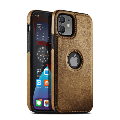 Slim Leather Phone Case Brown / iPhone 11 Pro Max
