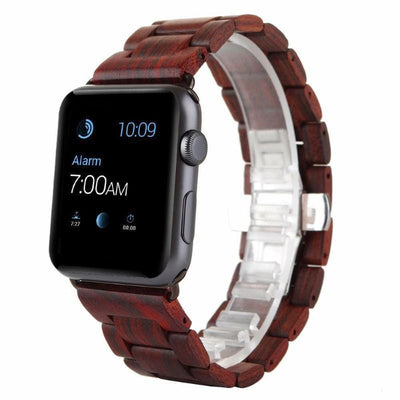 Natural Wooden Apple Watch Band Red Sandalwood / 38mm (Series 1, 2 & 3)