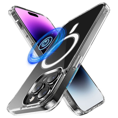 Clear Shockproof Phone Case With Magnetic Charging