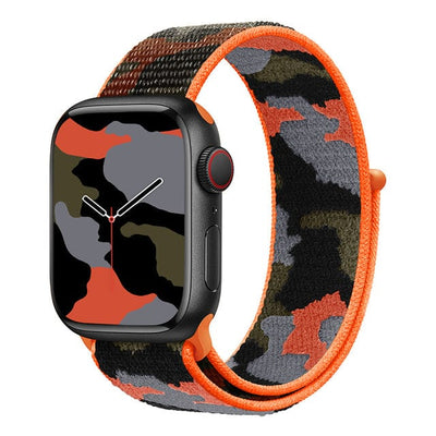 Camo Sports Watch Band Orange Camo / 38mm, 40mm & 41mm