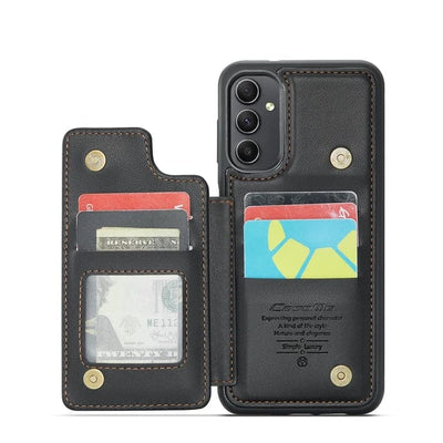 RFID Flip Leather Wallet Case For Samsung A Series Samsung A13 4G / Black